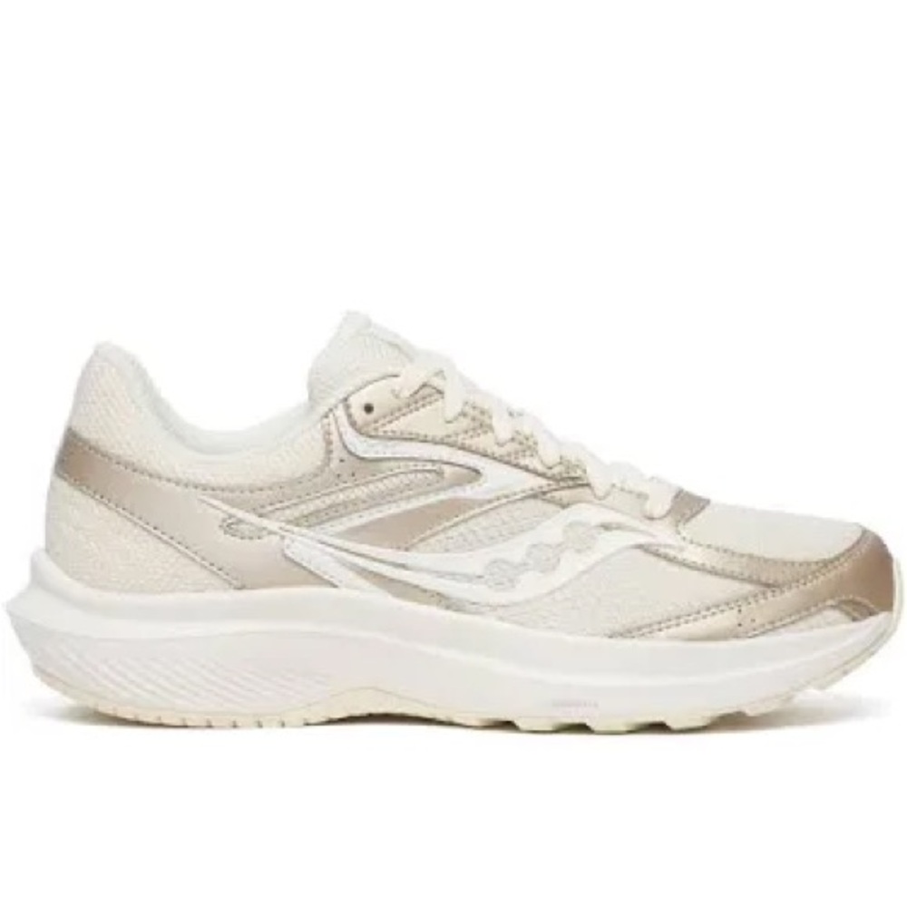 NIB SAUCONY WOMEN'S COHESION 17 ALMOND PEEL BEIGE GOLD BRONZE WHITE 8